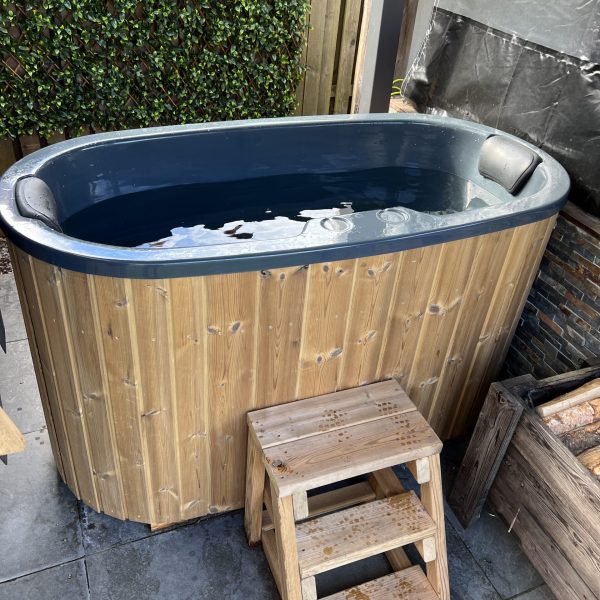 cold plunge bath with steps