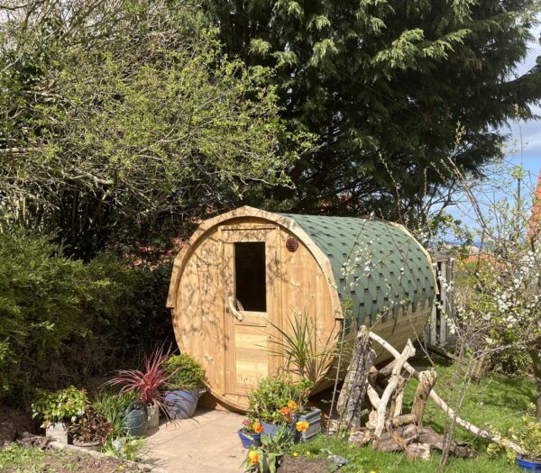 Sauna install in Edinburgh garden