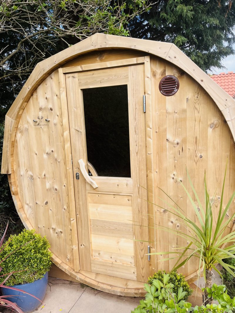 Sauna install in Edinburgh garden