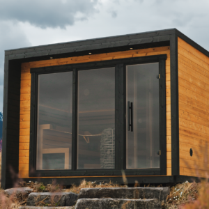 monarch sauna near mountains