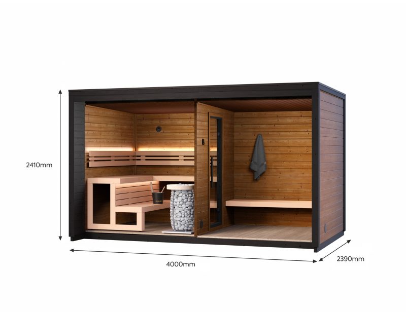 monarch sauna 3d drawing interior
