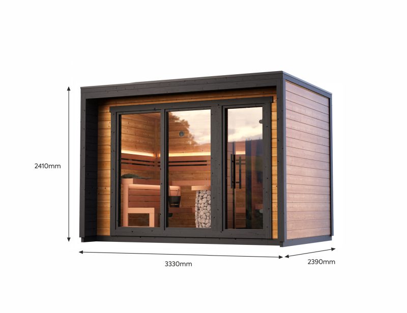 3D render of sauna
