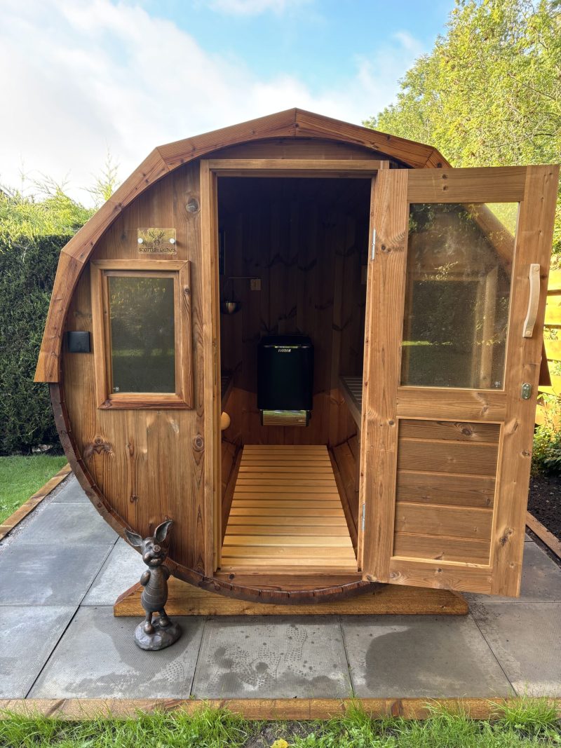 2m Thermowood Barrel Sauna - Image 2