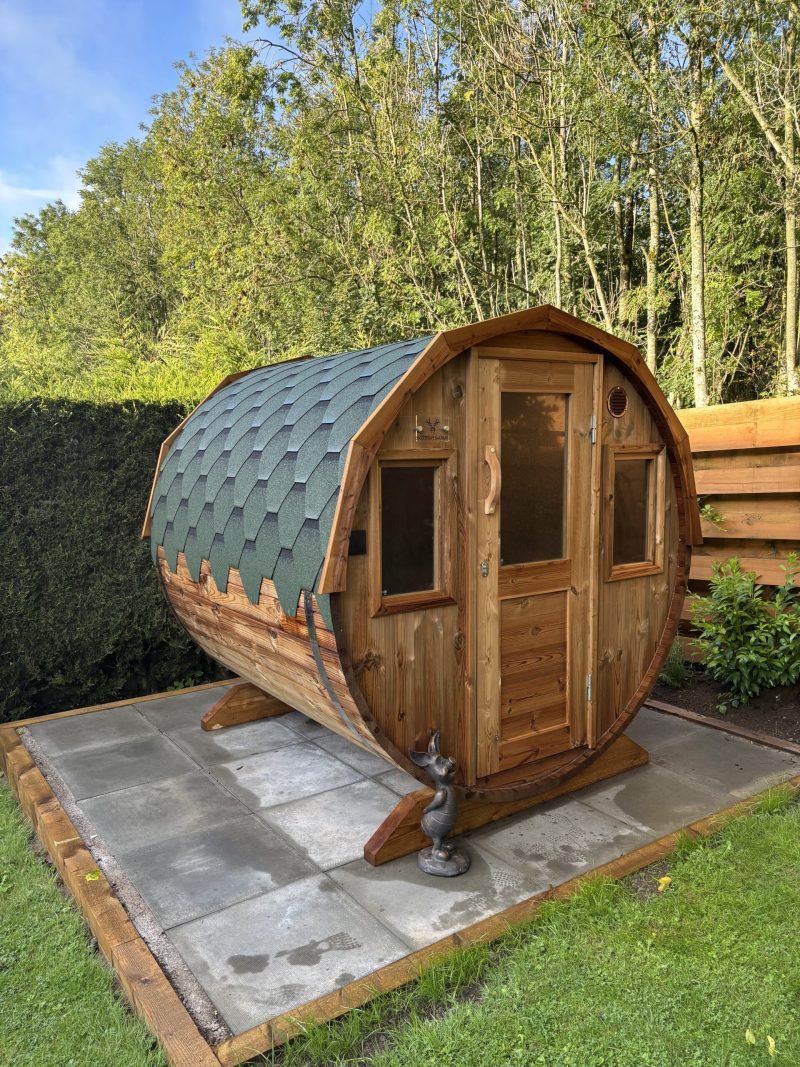 2m Thermowood Barrel Sauna