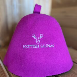 pink sauna hat
