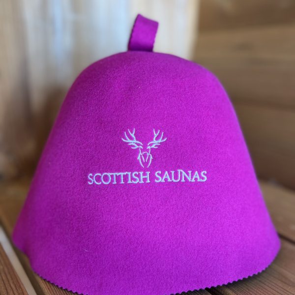 pink sauna hat