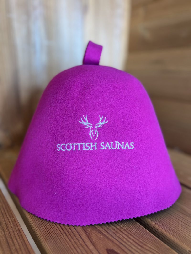 pink sauna hat