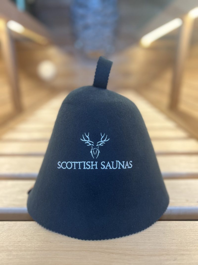 Charcoal Grey Sauna Hat