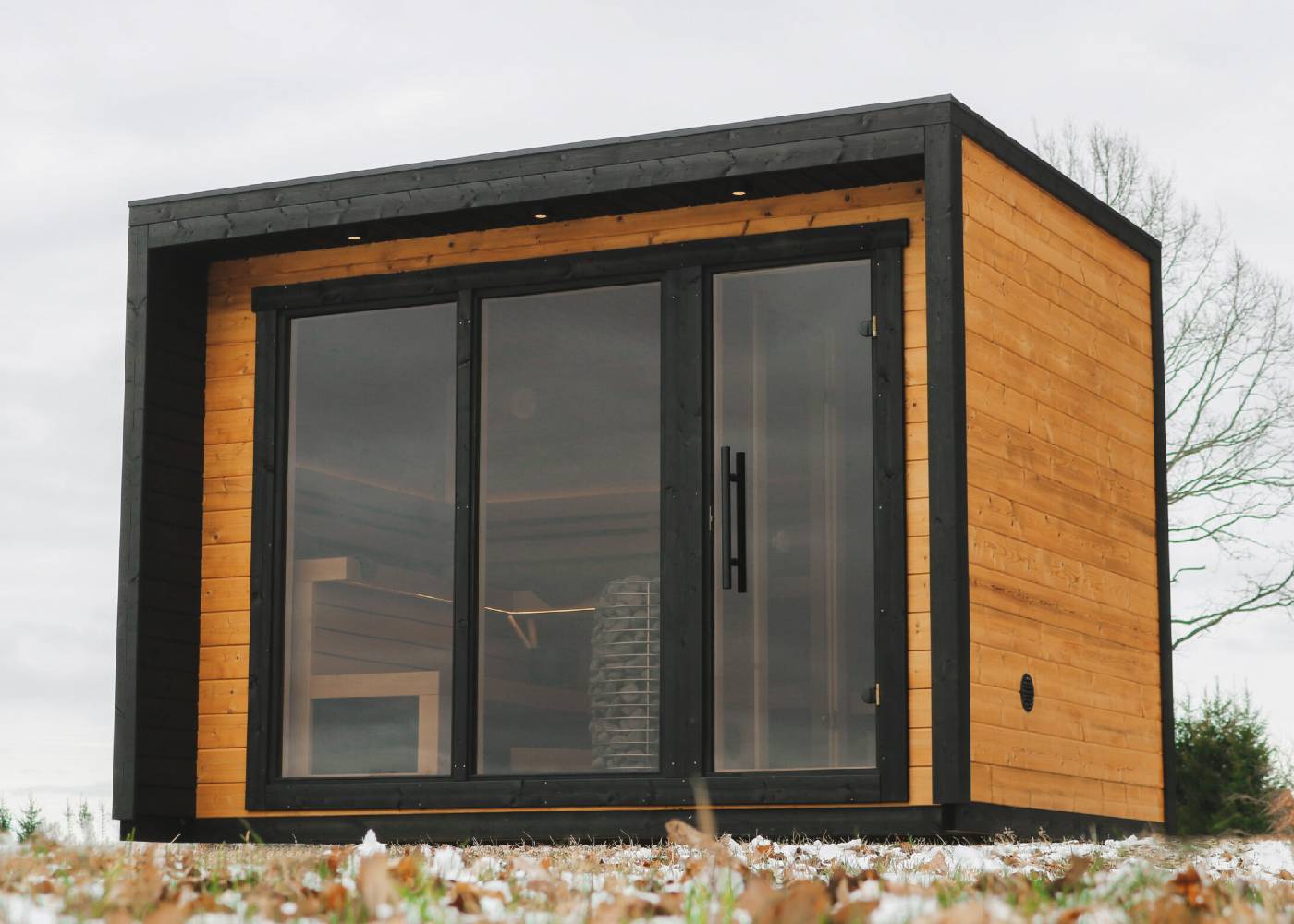 modern luxury sauna