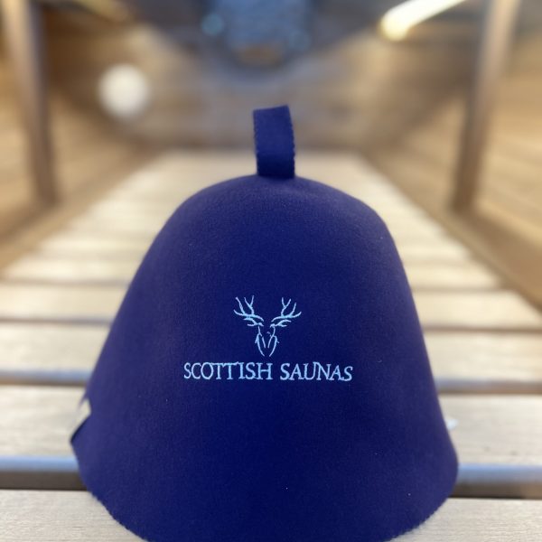 purple sauna hat