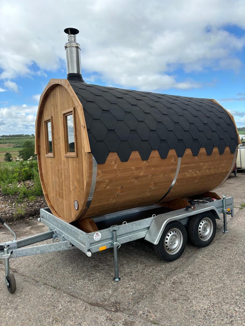 Mobile sauna from scottish saunas