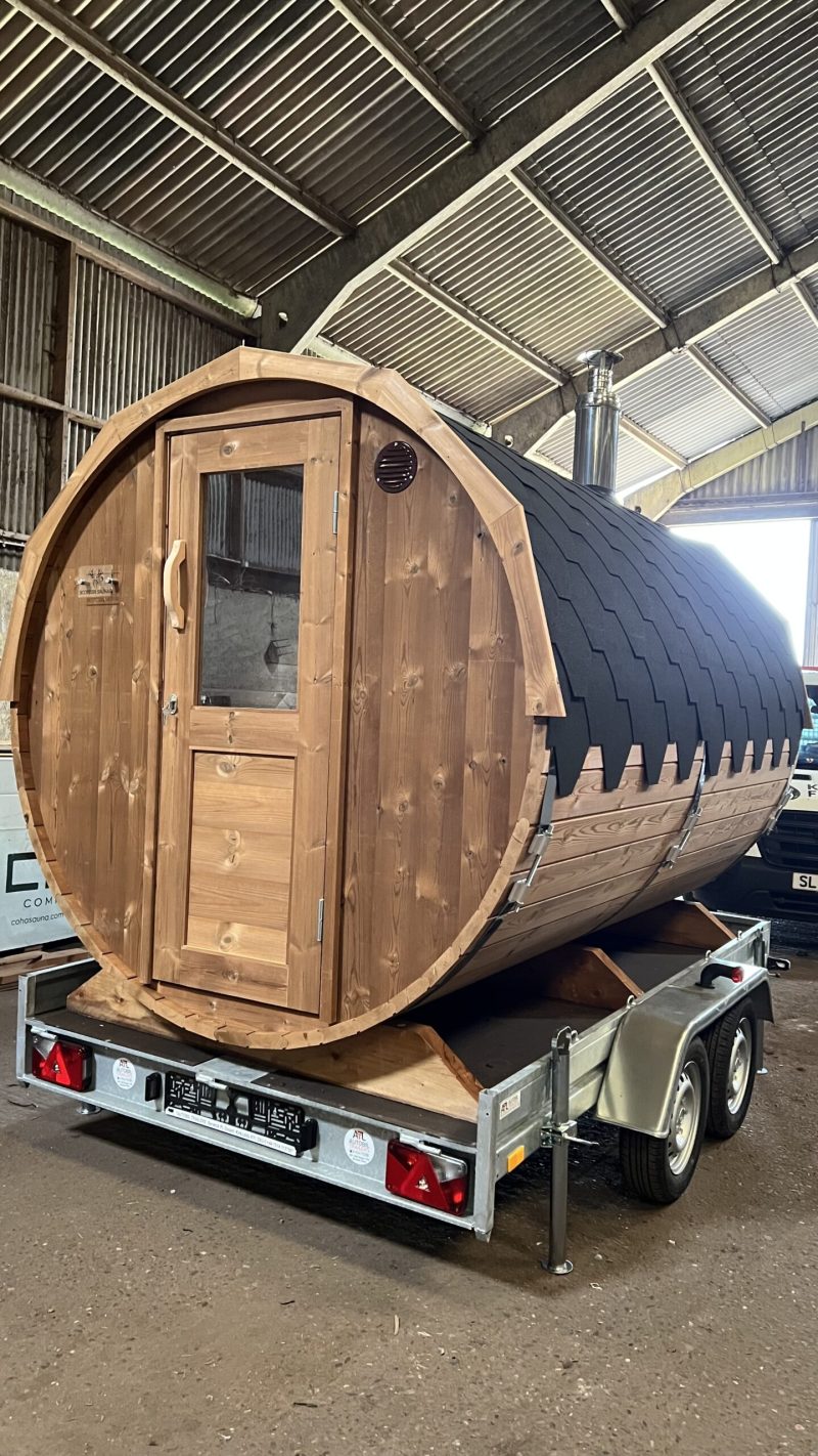 sauna on a trailer