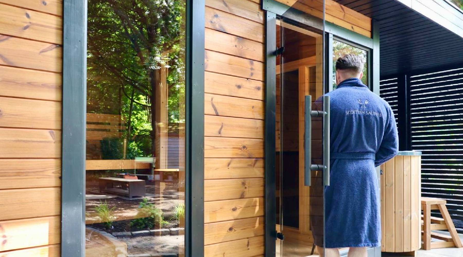 outdoor hotel sauna and spa