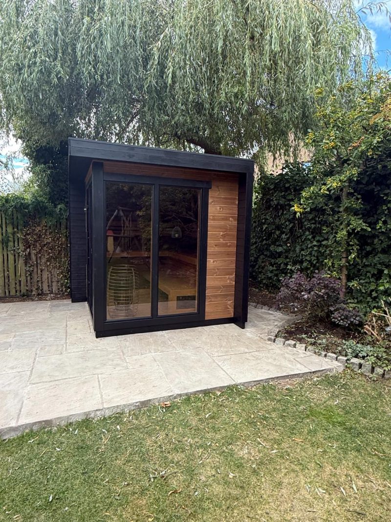 monarch sauna in garden