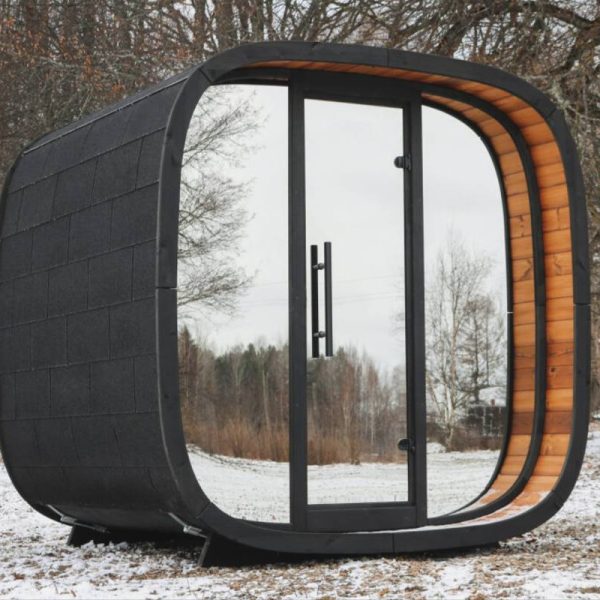 round cube mini sauna