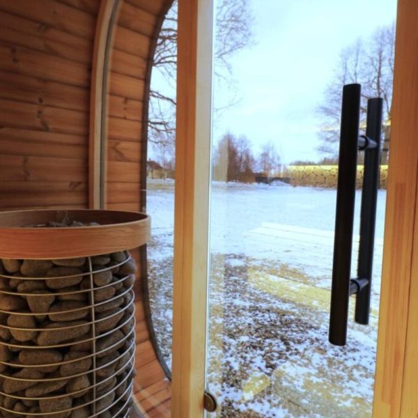 round cube mini sauna