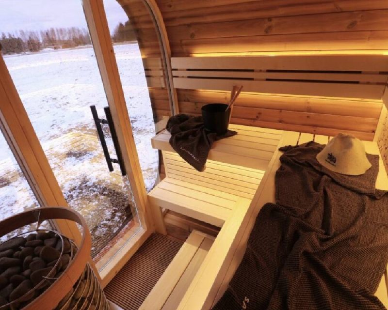 round cube mini sauna