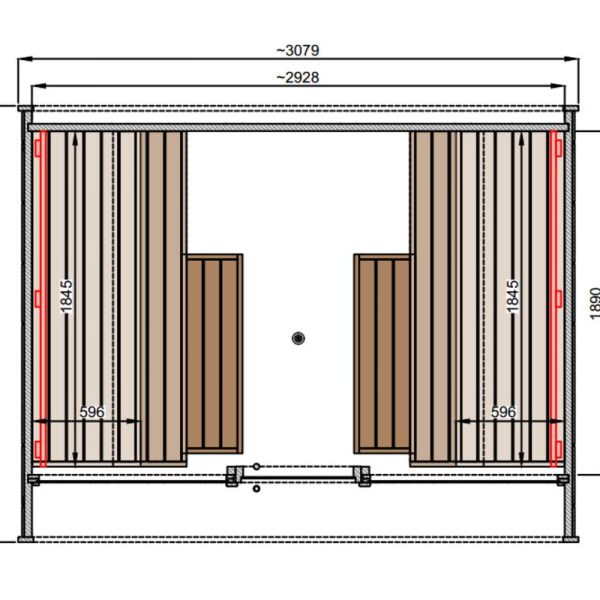 round cube single sauna