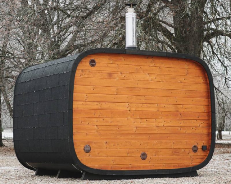 round cube single sauna