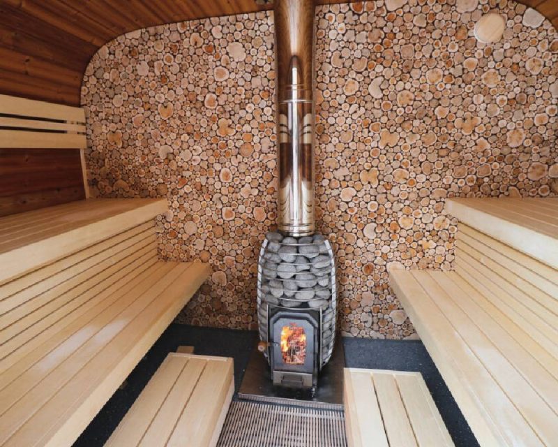 round cube single sauna