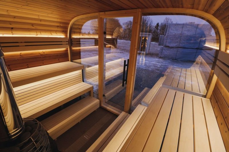 Round Cube Single Sauna - Image 6