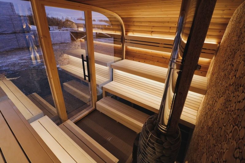 Round Cube Single Sauna - Image 4