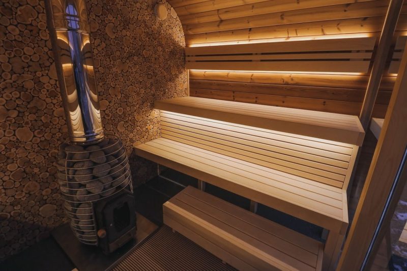 Round Cube Single Sauna - Image 3
