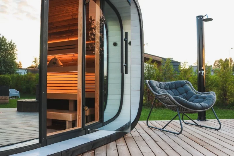 Round Cube Single Sauna - Image 15