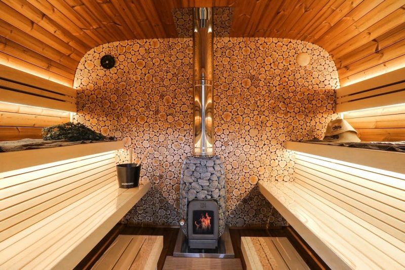 Round Cube Single Sauna - Image 2