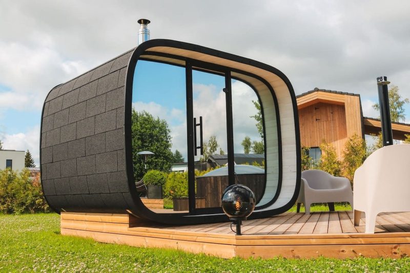Round Cube Single Sauna - Image 13