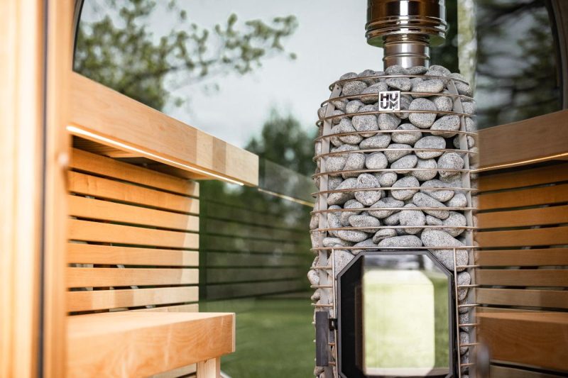 Scottish Saunas PREMIUM Barrel Sauna with Porch Seats (2.2 x 2.6m) - Image 5