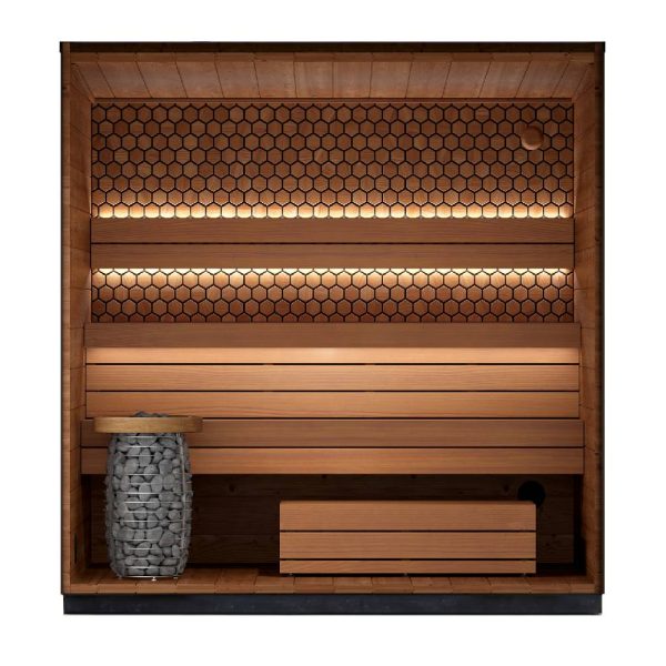 viva 250 sauna back wall