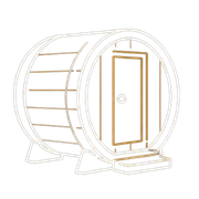 barrel sauna dark